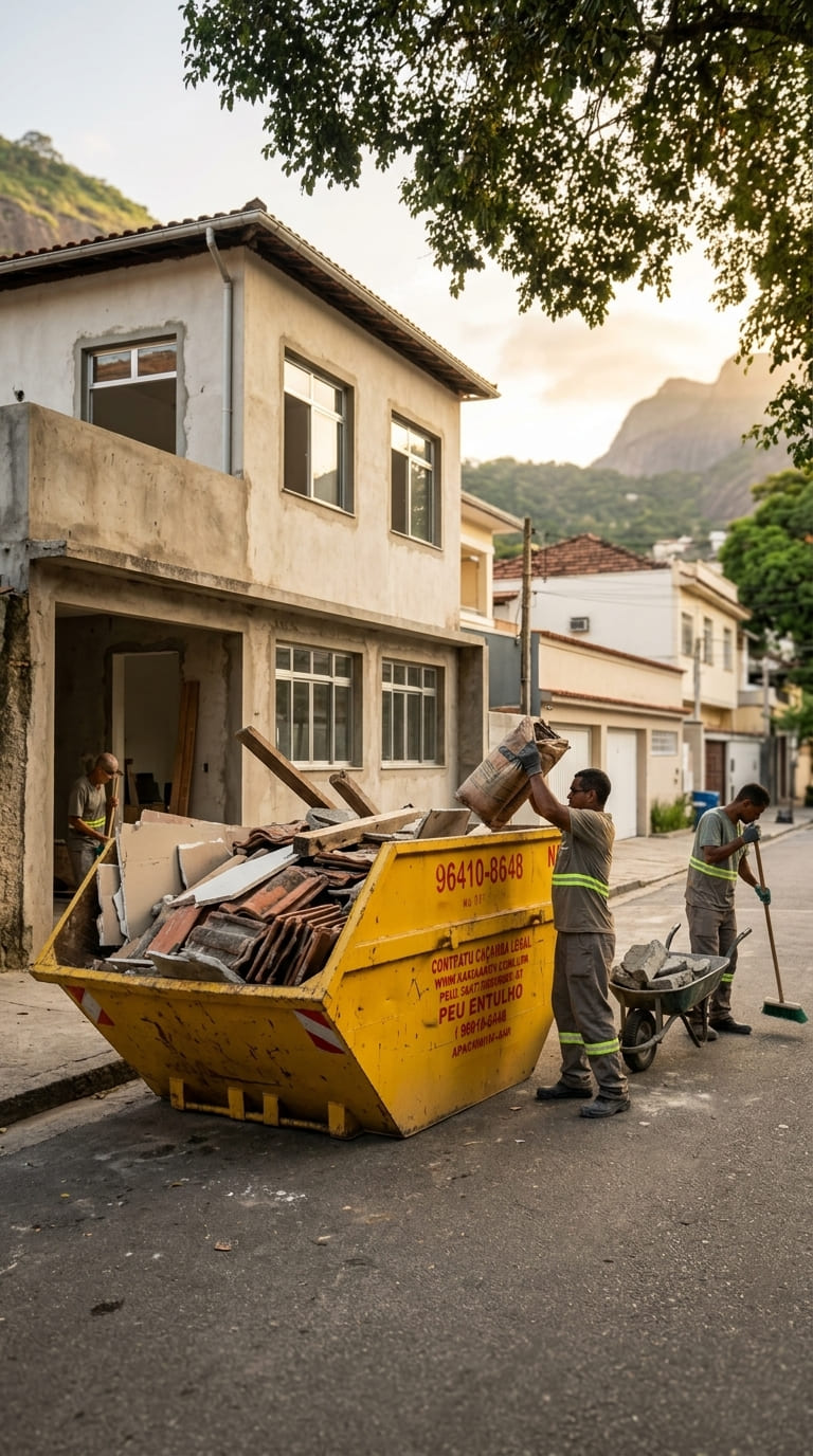 Locação de Caçambas para Obras e Reformas em Benfica RJ